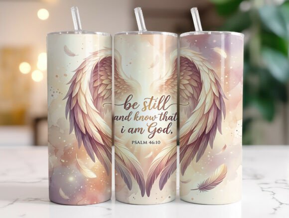 Angel Wings Bible Verse 20oz Tumbler PNG Review