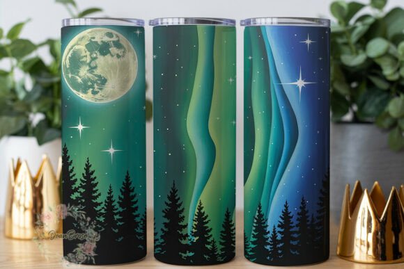 Aurora Borealis Night Sky 20oz Tumbler