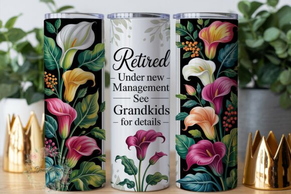Calla Lily Retirement 20oz Tumbler Wrap
