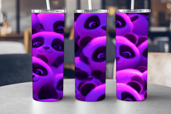 Cute Panda Stack Tumbler