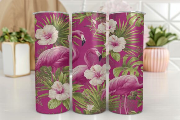 Flamingo 20 Oz Skinny Tumbler