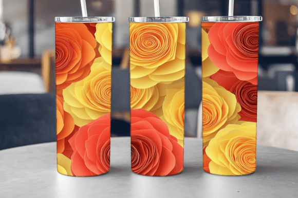 Fresh Rose Bloom Tumbler