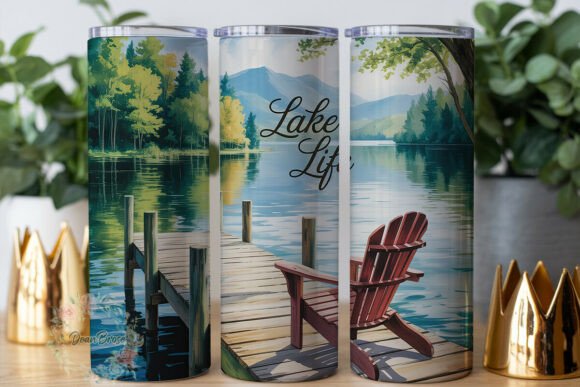 Lake Life Adirondack Chair 20oz Tumbler