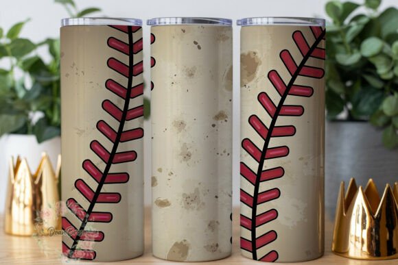 Rustic Baseball Stitches 20oz Tumbler