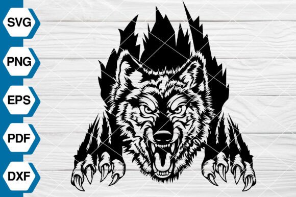 Wolf Claws Scratch SVG, Wolf SVG EP700